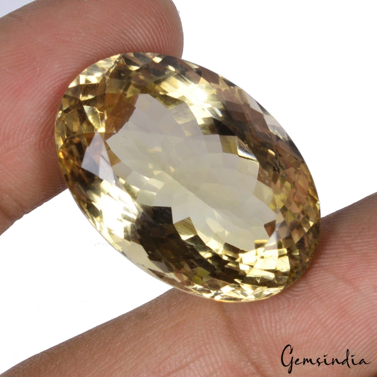 47.30 Cts Natural Yellow Citrine Oval Cut Loose Untreated Sparkling Gemstone