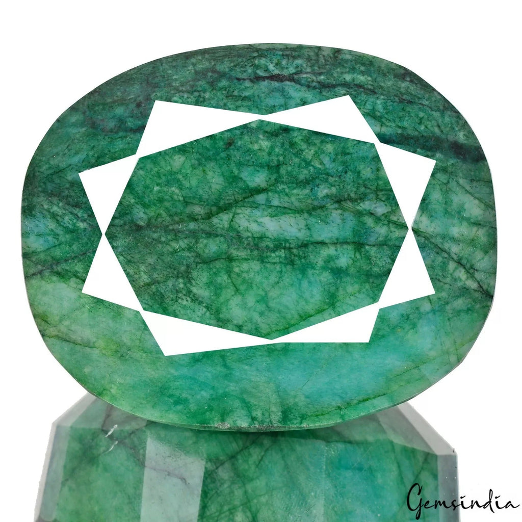 1280 Ct Natural Green Brazilian Emerald Earth Mined Huge Oval Certified Gemstone