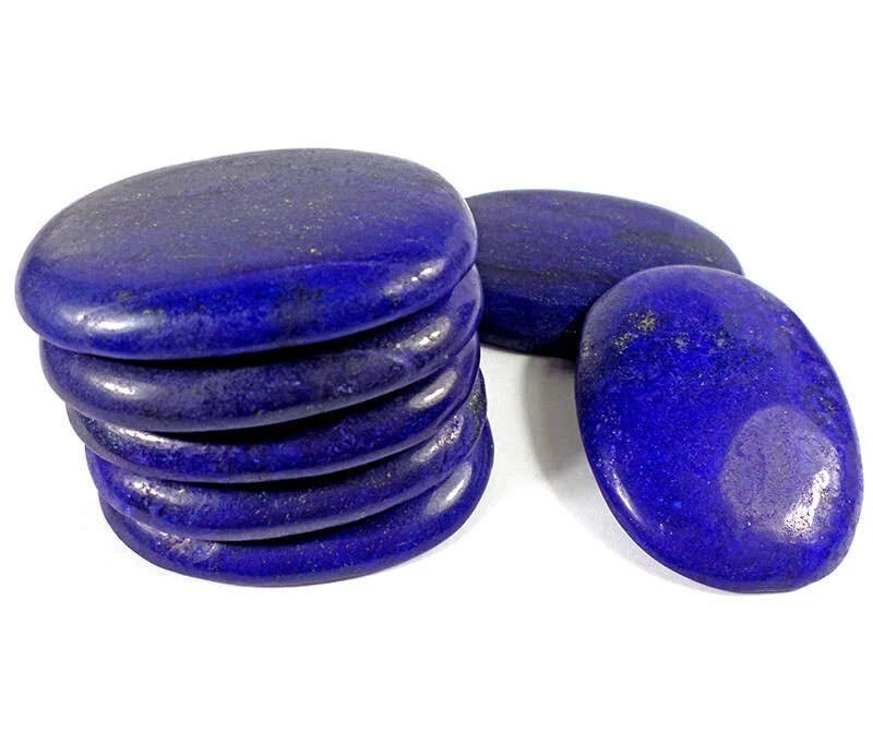 Pyrite Cabochon, Blue — 64mm, 1900 Ct, Afghanistan