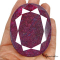 1640 Cts Natural African Red Ruby Oval Faceted Loose Earth mined Huge Loose Gem