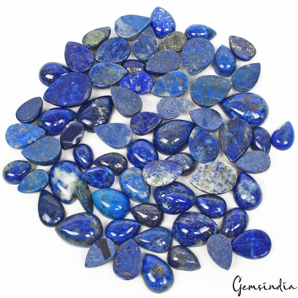 Pyrite Lot, Loose Gemstone, Blue — 68 Pieces, 10mm to 18mm, 370 Ct, Afghanistan