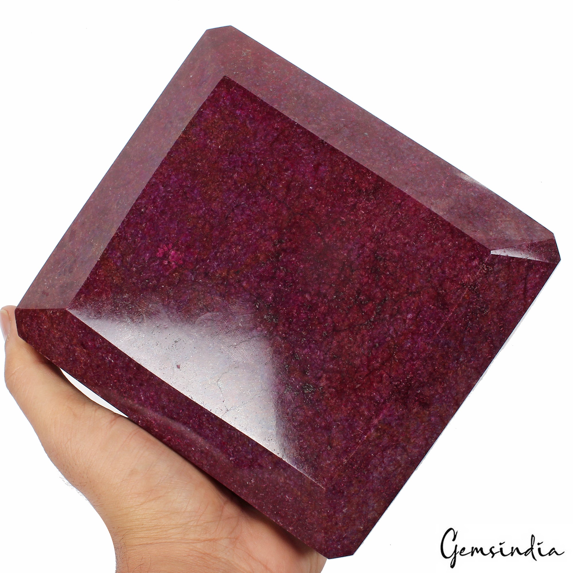 4.7Kg Natural Ruby Huge Octagon Cut Earth-mined Museum Grade Madagascar Gemstone