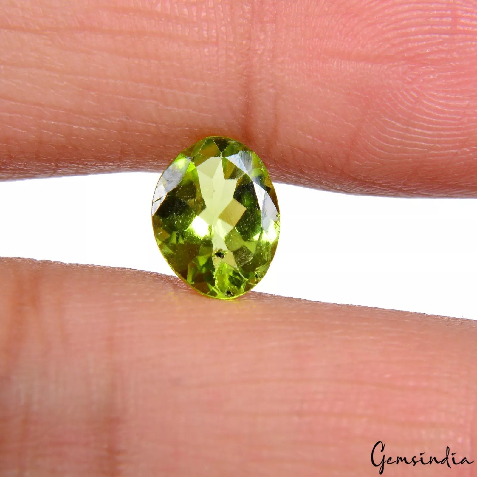 Certified 2.10Ct Natural Green Peridot Oval Cut Huge Untreated Pakistan Gemstone