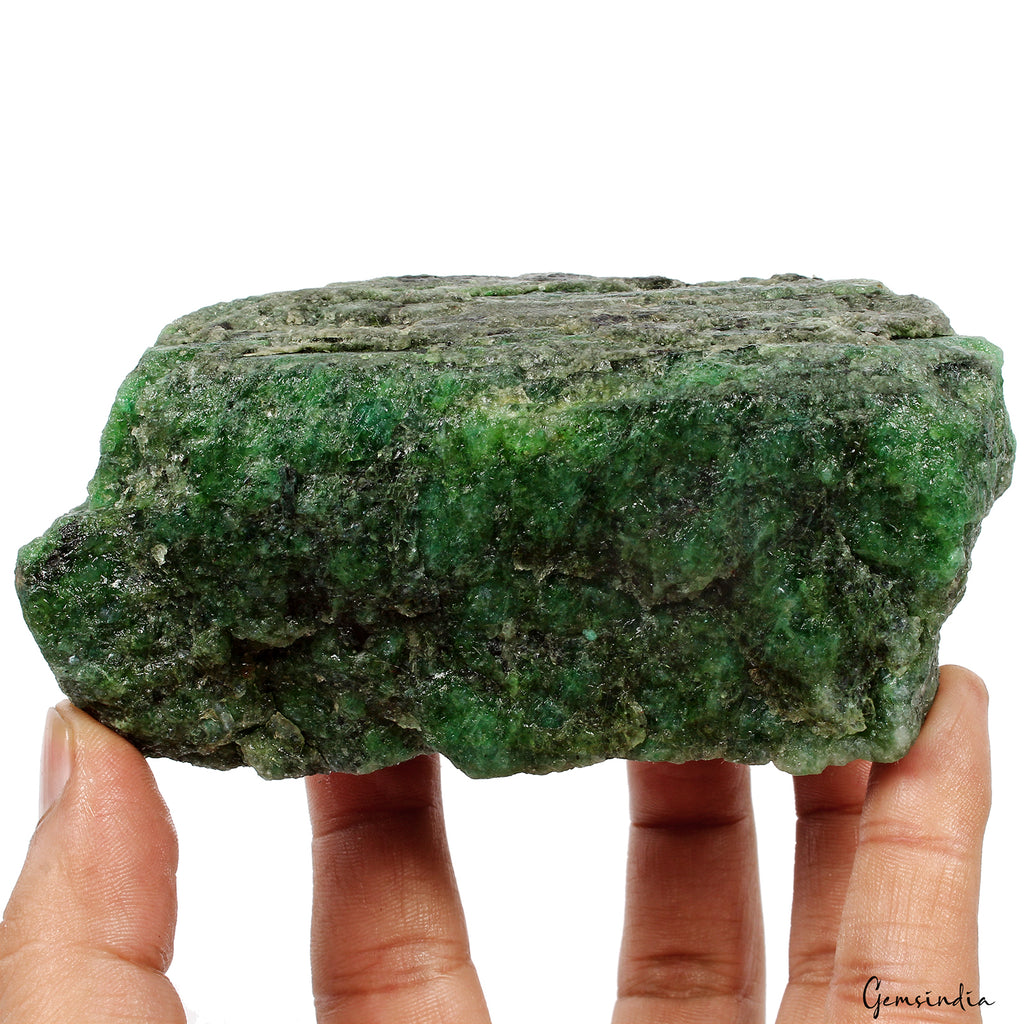 Emerald Rough Specimen, Color Enhanced, Green — 119x62x60mm, 3370 Ct