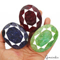 3880 Cts Natural Ruby, Sapphire & Emerald Oval Cut Loose Gemstones Lot 69-76mm