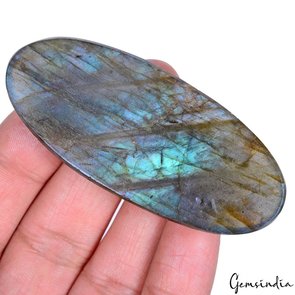 Certified 180.50Ct Natural Untreated Blue Shine Labradorite Oval Gem For pendant