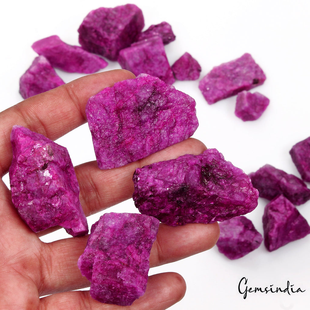 Red Beryl Rough Collection 1500Ct Natural Crystals Mineral Specimen Raw Gems Lot