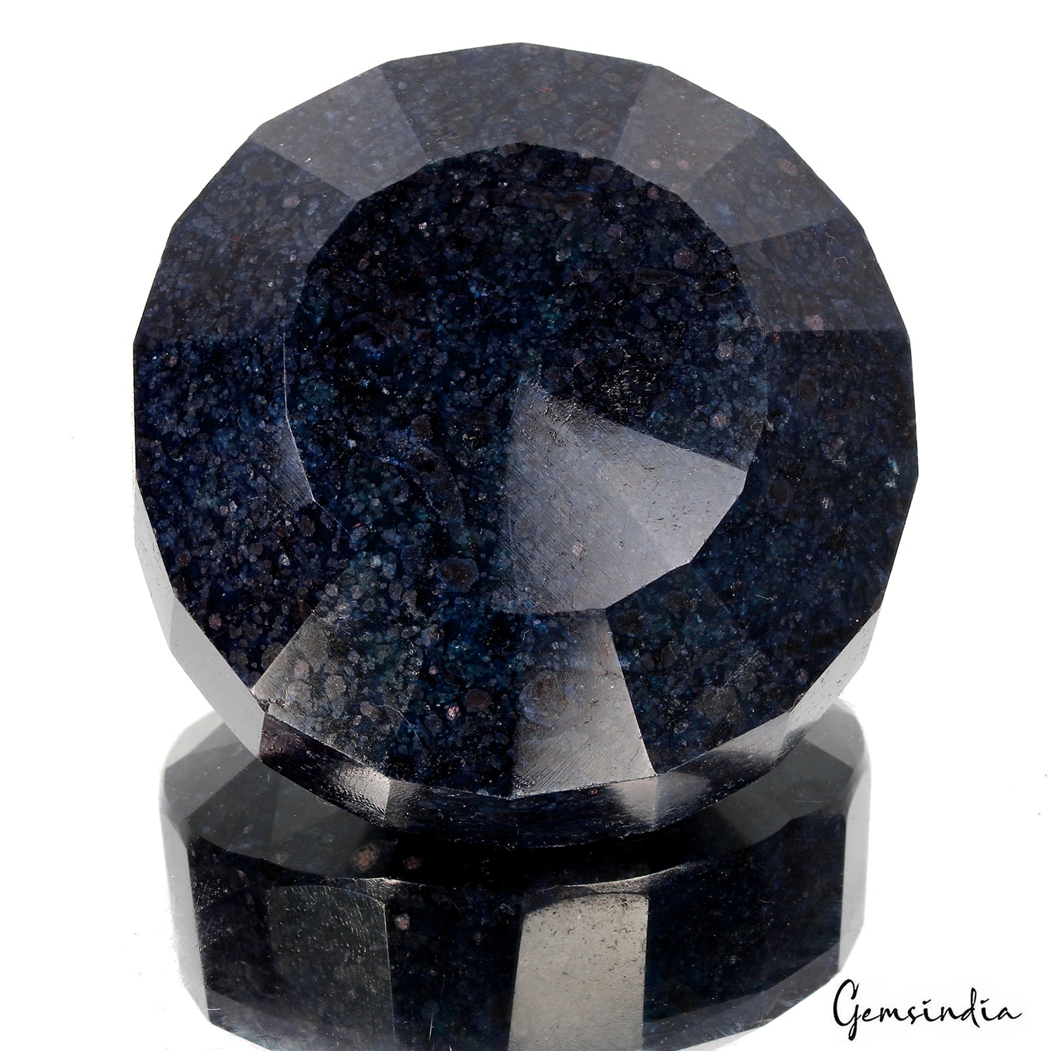 Blue Sapphire Loose Gemstone, Color Enhanced — 69 x 69 x 38mm, 1870 Ct, Madagascar