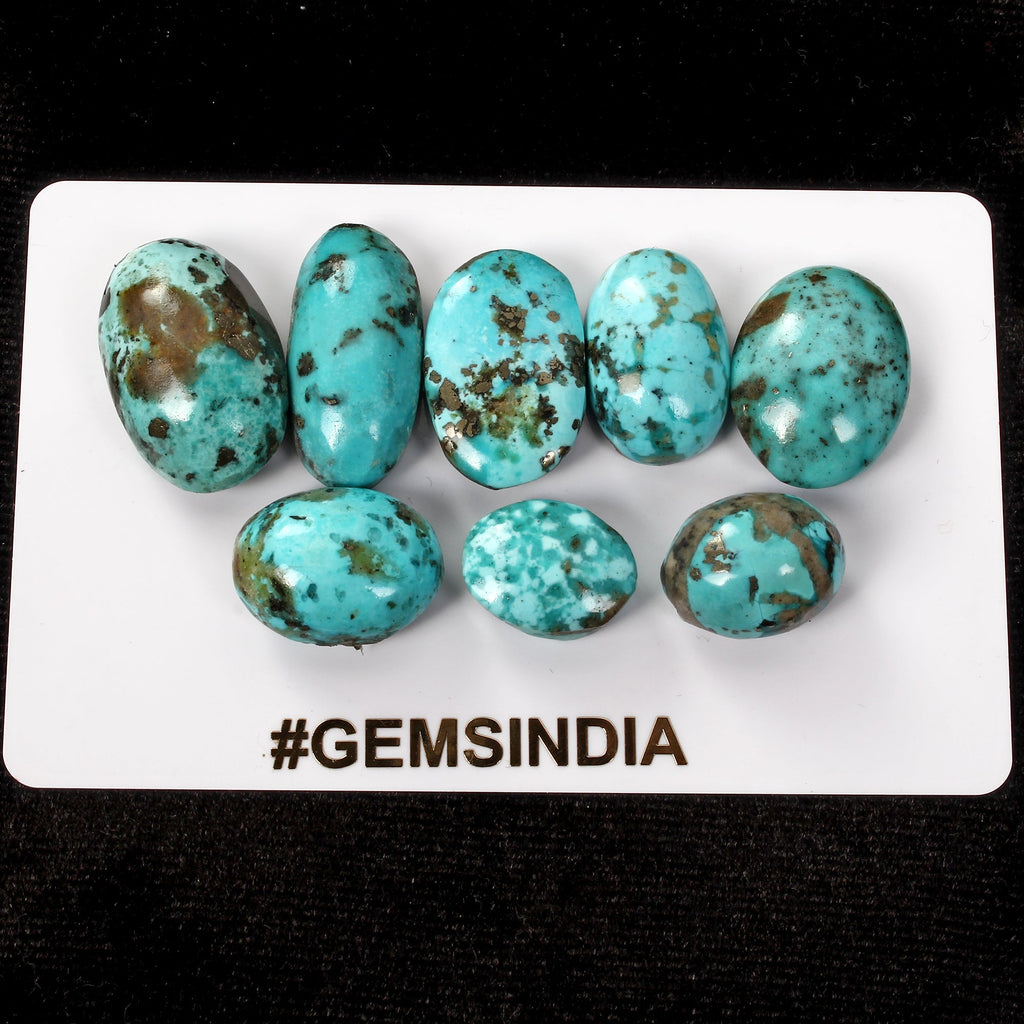 137.60 Ct Natural Hand Cut Blue Turquoise AAA Grade Untreated Cabochon Gemstones