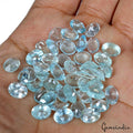 Aquamarine Lot, Loose Gemstone, Oval Cut, Untreated — 46 Pieces, 8mm to 10mm, 74.20 Ct