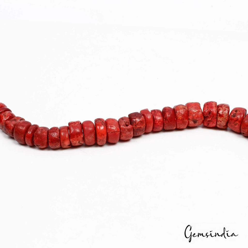 Coral Beaded Strand, Orange — 11mm to 18mm, 310 Ct