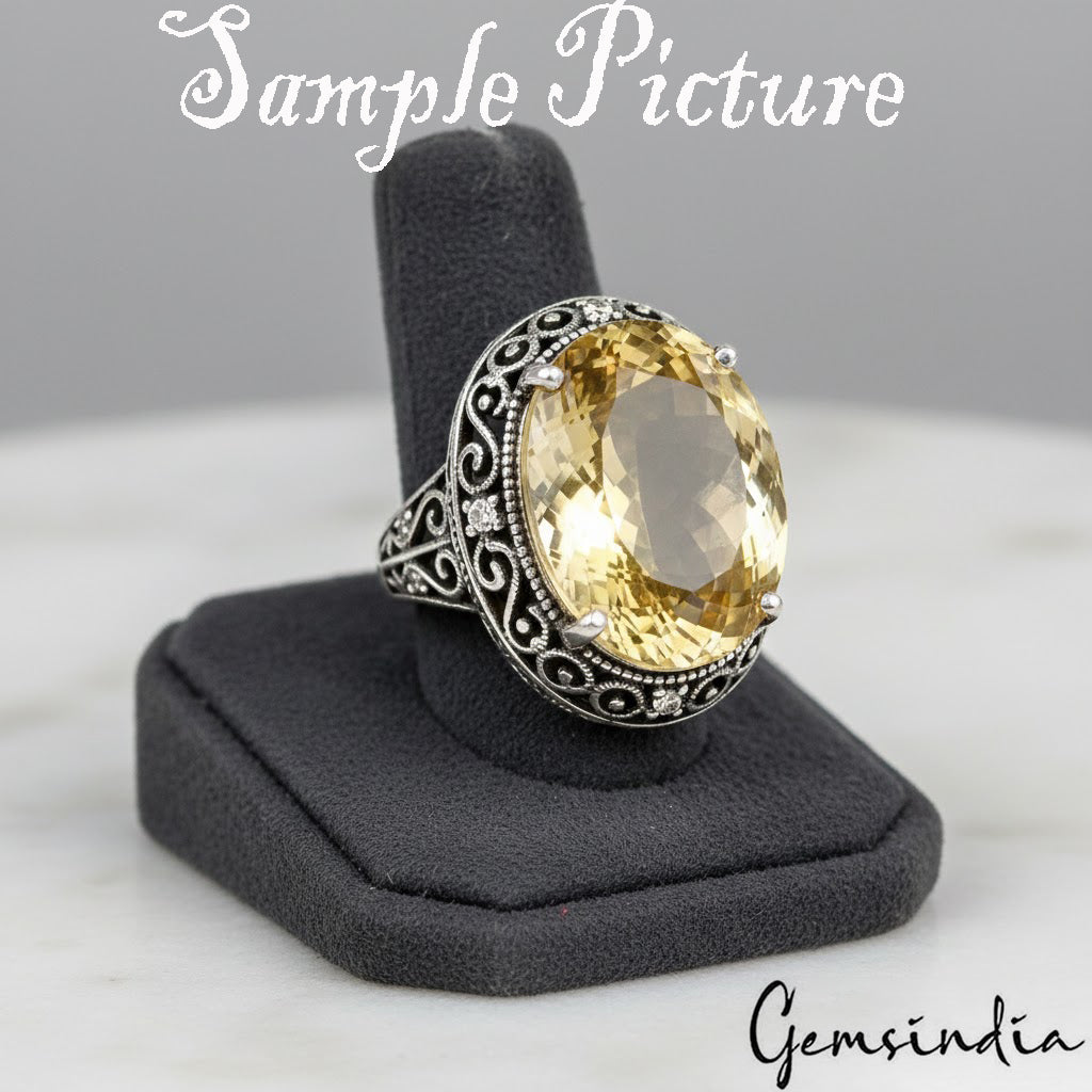Citrine Loose Gemstone, Untreated, Yellow — 23x18x14 mm, 39.90 Ct, Brazil
