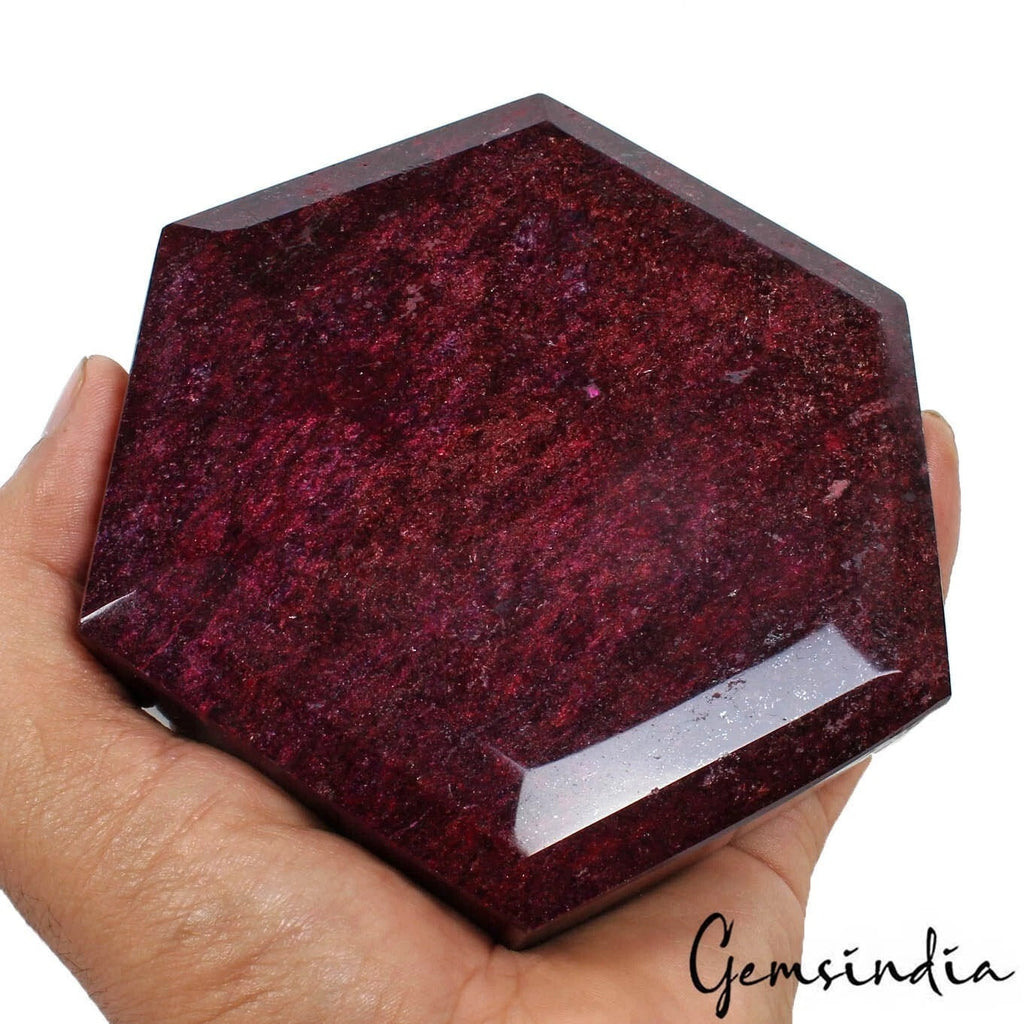 Huge 1.36 Kilo Red Ruby Hexagon Excellent Cut Earth Mined Museum Size Loose Gems
