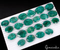 Emerald Lot, Loose Gemstone, Color Enhanced, Green — 22 Pieces, 26mm to 36mm, 980 Ct, Brazil