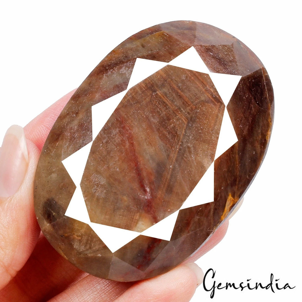 Sapphire Loose Gemstone, Untreated, Brown — 64x45x24mm, 850 Ct, Madagascar
