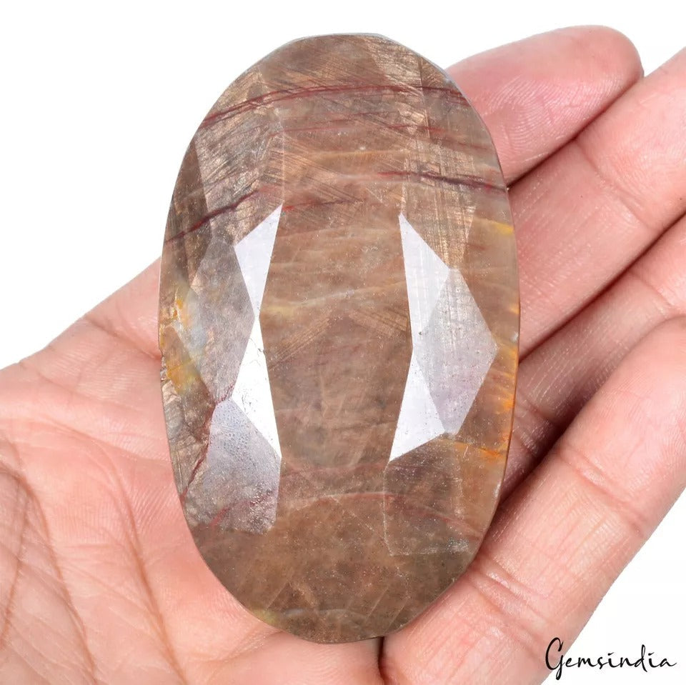 980 Ct Natural Untreated Golden Brown Sapphire Oval Cut Certified Gemstone