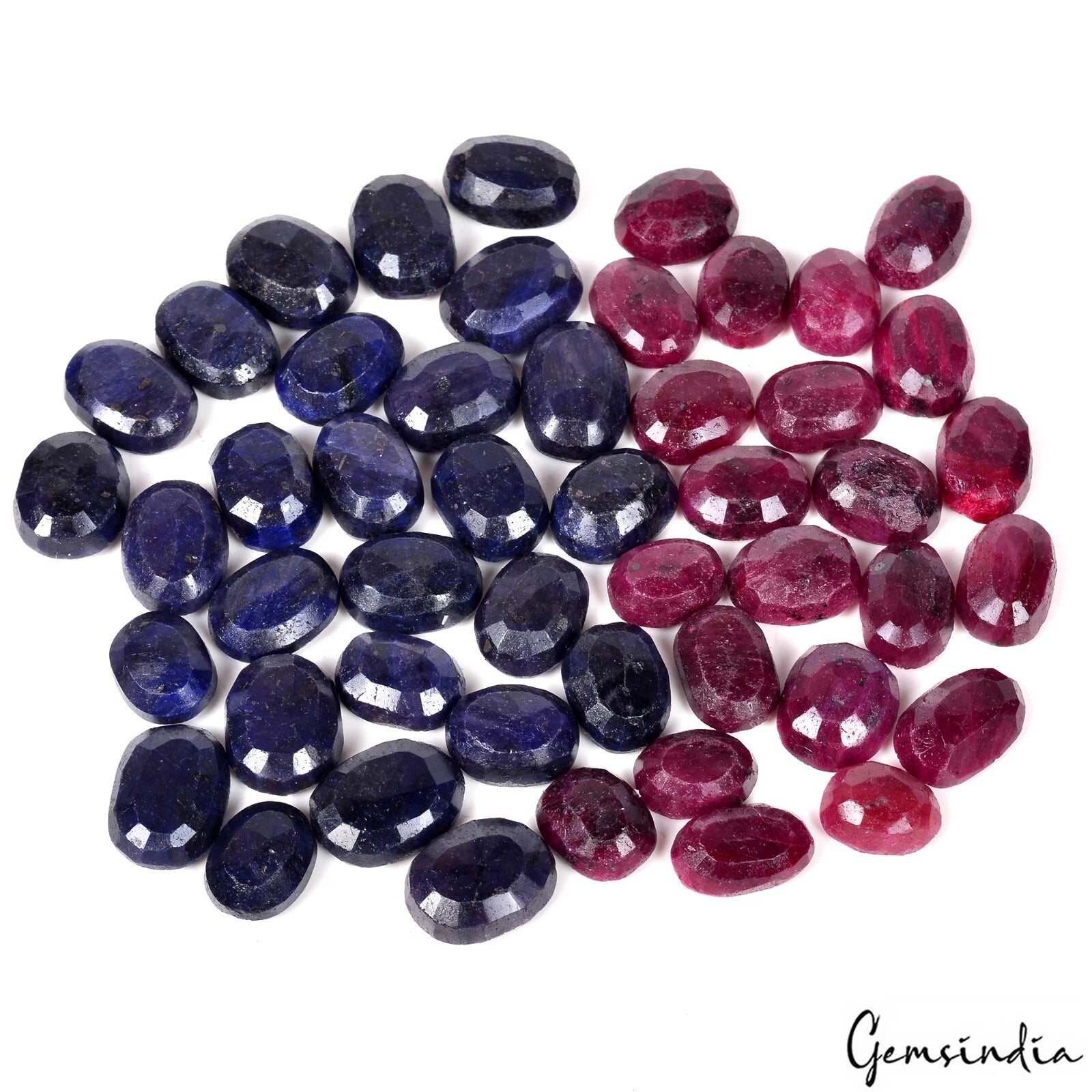 1000 Ct/14mm-20mm Natural Ruby Sapphire Oval Cut Loose Madagascar Ring Size Gems
