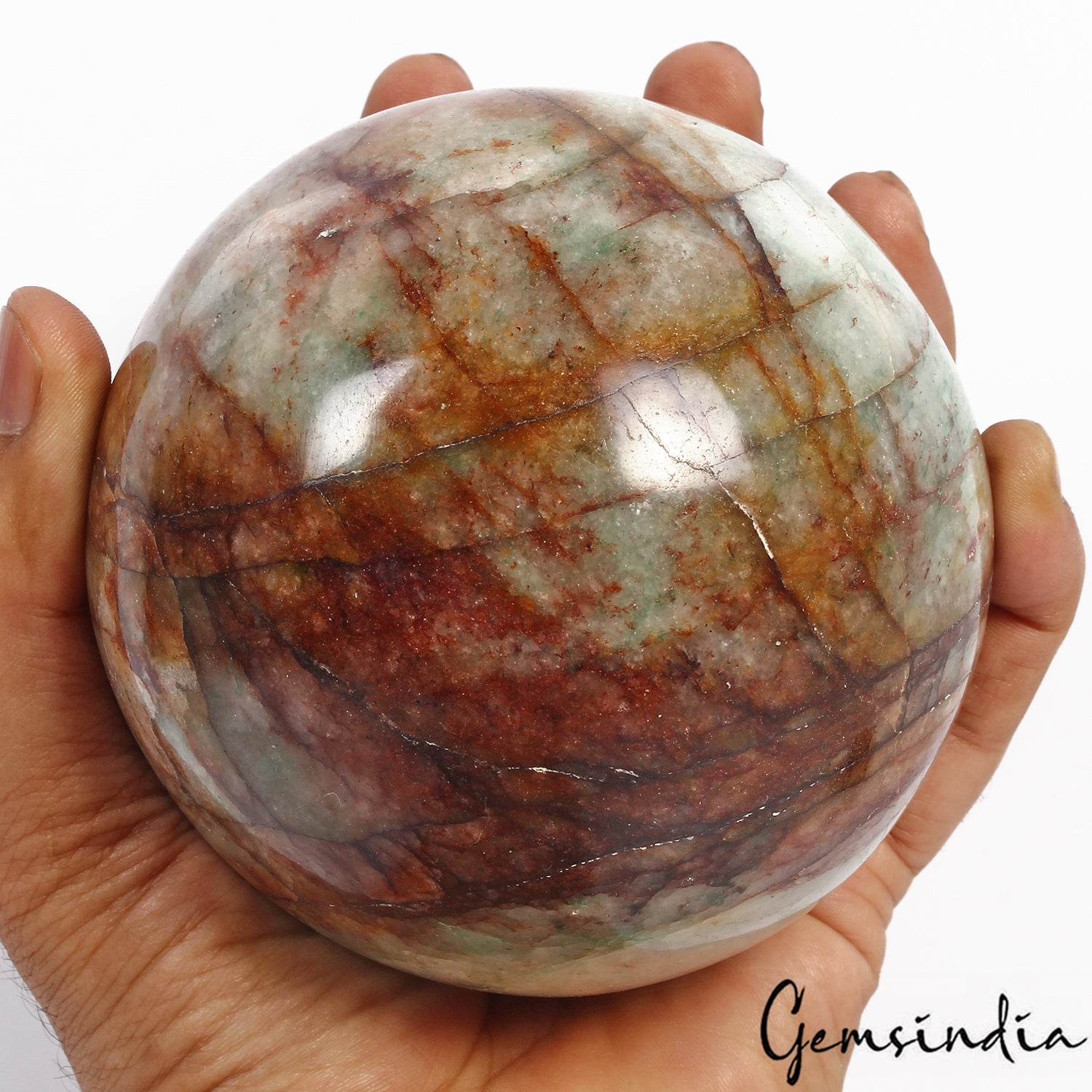 Aventurine Sphere, Green — 4 Inch in diameter, 1.492 Kg (4760 Ct), Madagascar