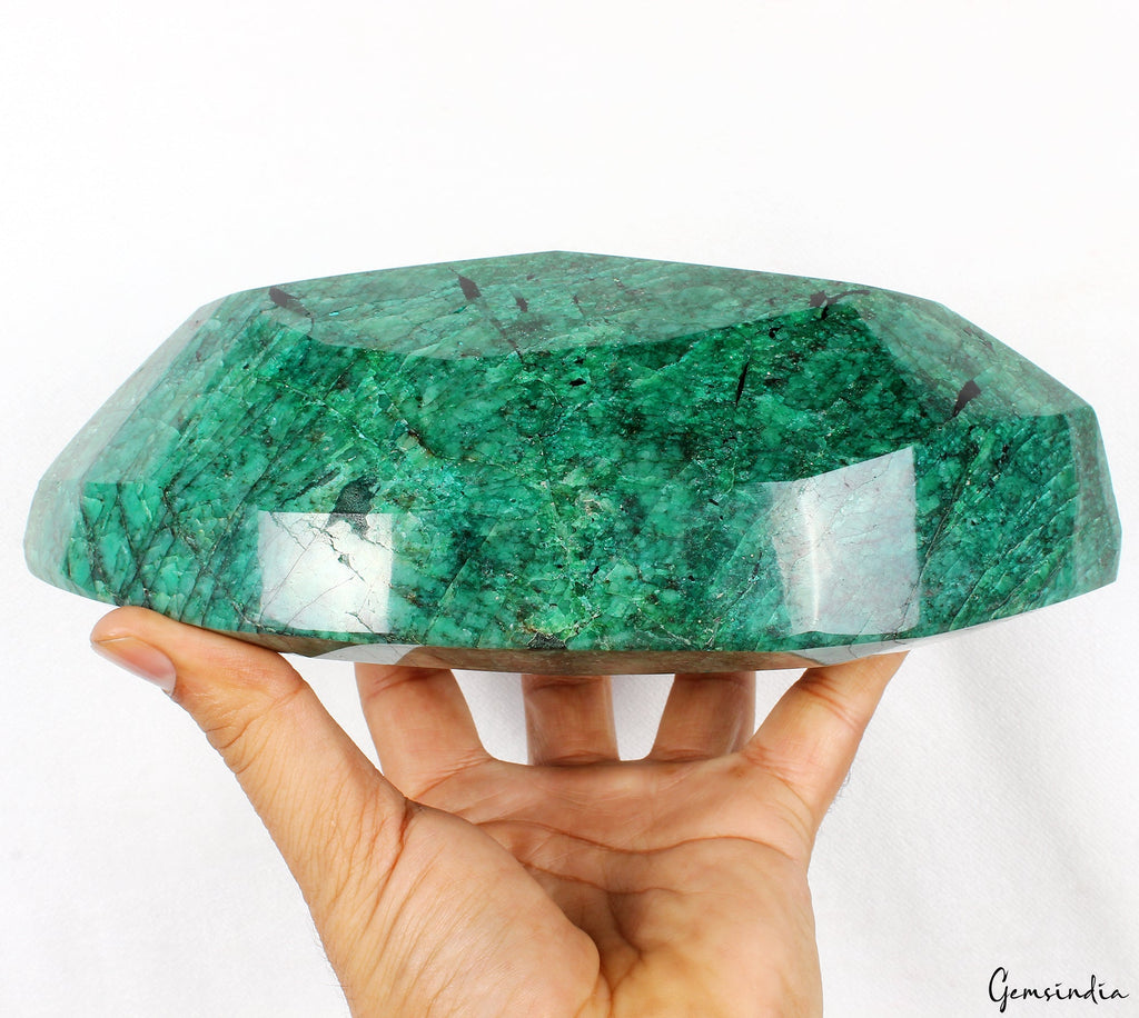2.3 Kilo Natural Green Emerald Marquise Cut Earth mined Huge Brazilian Gemstone