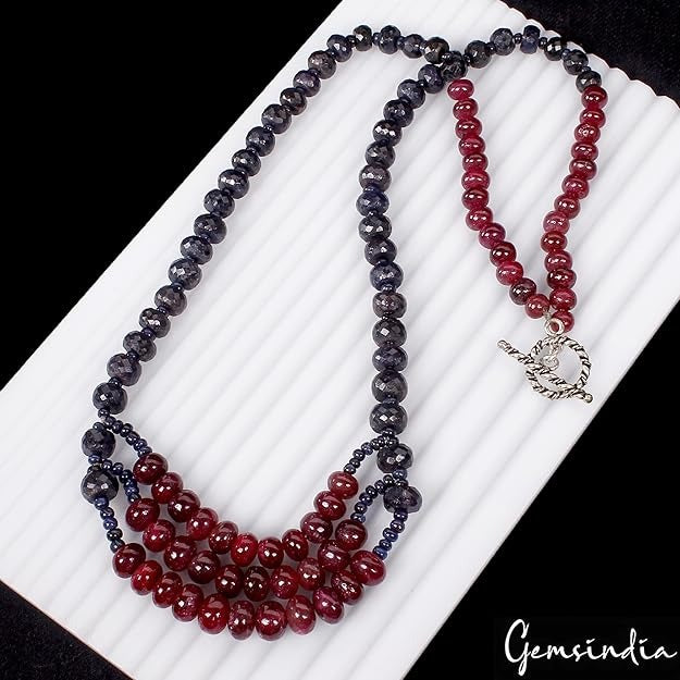 Blue Sapphire Loose Gemstone, Red — 3mm to 10mm, 550 Ct, India
