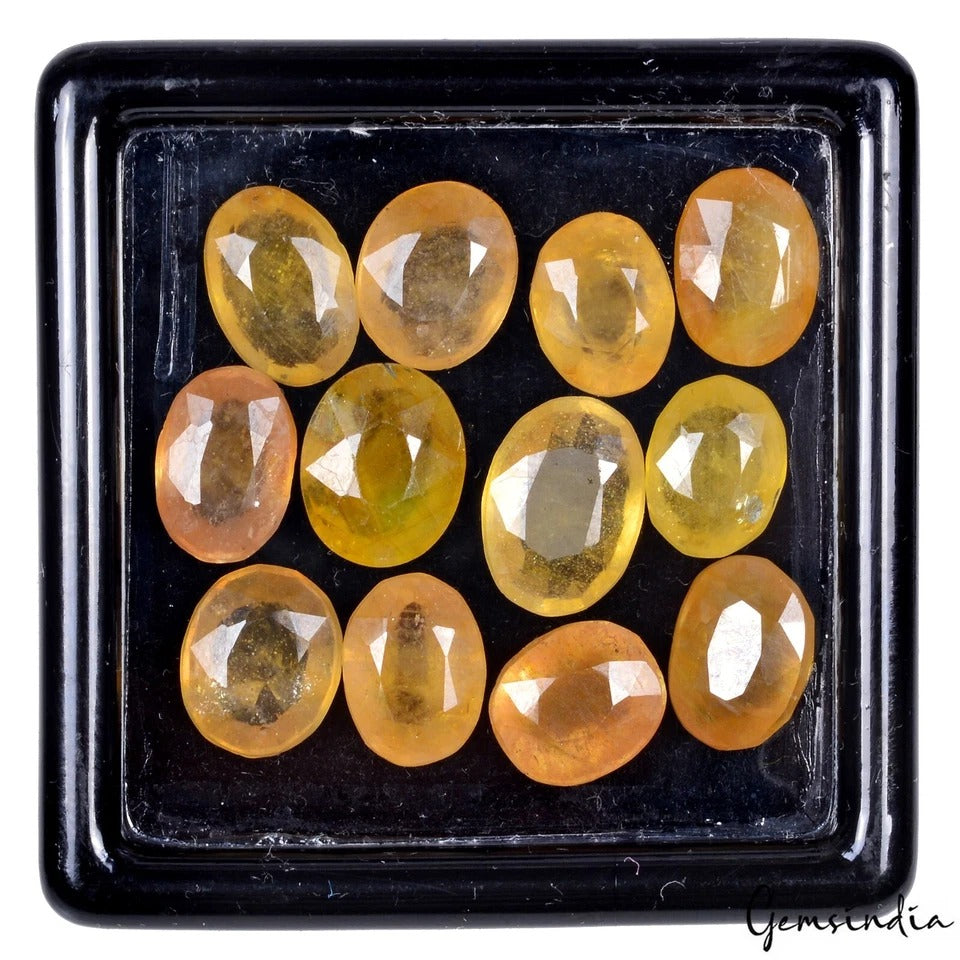 Large lot Natural Top Quality Yellow Sapphires Untreated Loose Gemstone 37.50 Ct