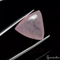 Certified 15.30 Cts Natural Unheated Brazilian Pink Morganite Trillion Cab Gem