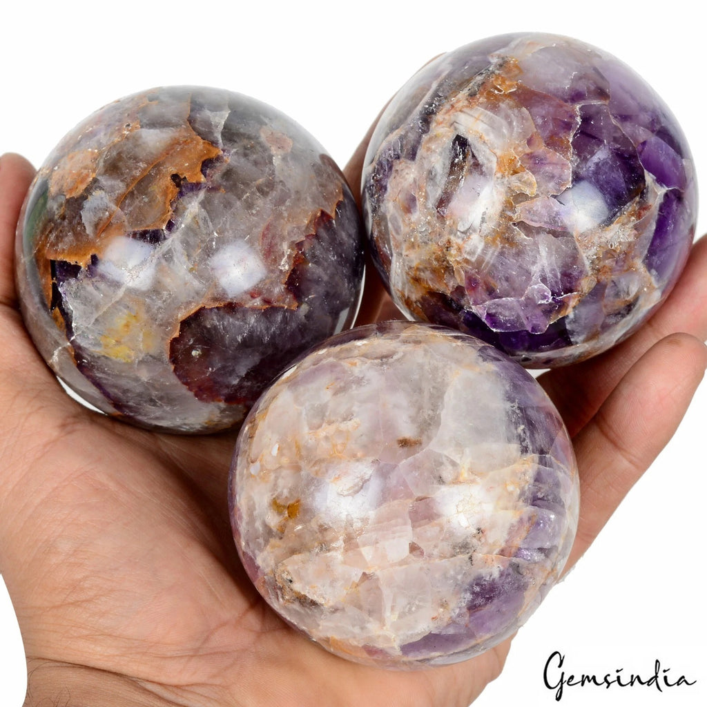 Amethyst Sphere, Untreated — 66-70 mm, 6750 Ct, Brazil