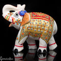 Marble Elephant Figurine — 6x5x3.1 Inch, 1.36 Kg