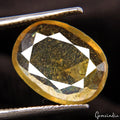 3.10 Cts Natural Ceylon Sapphire Yellow Oval Cut Untreated Certified Gemstone