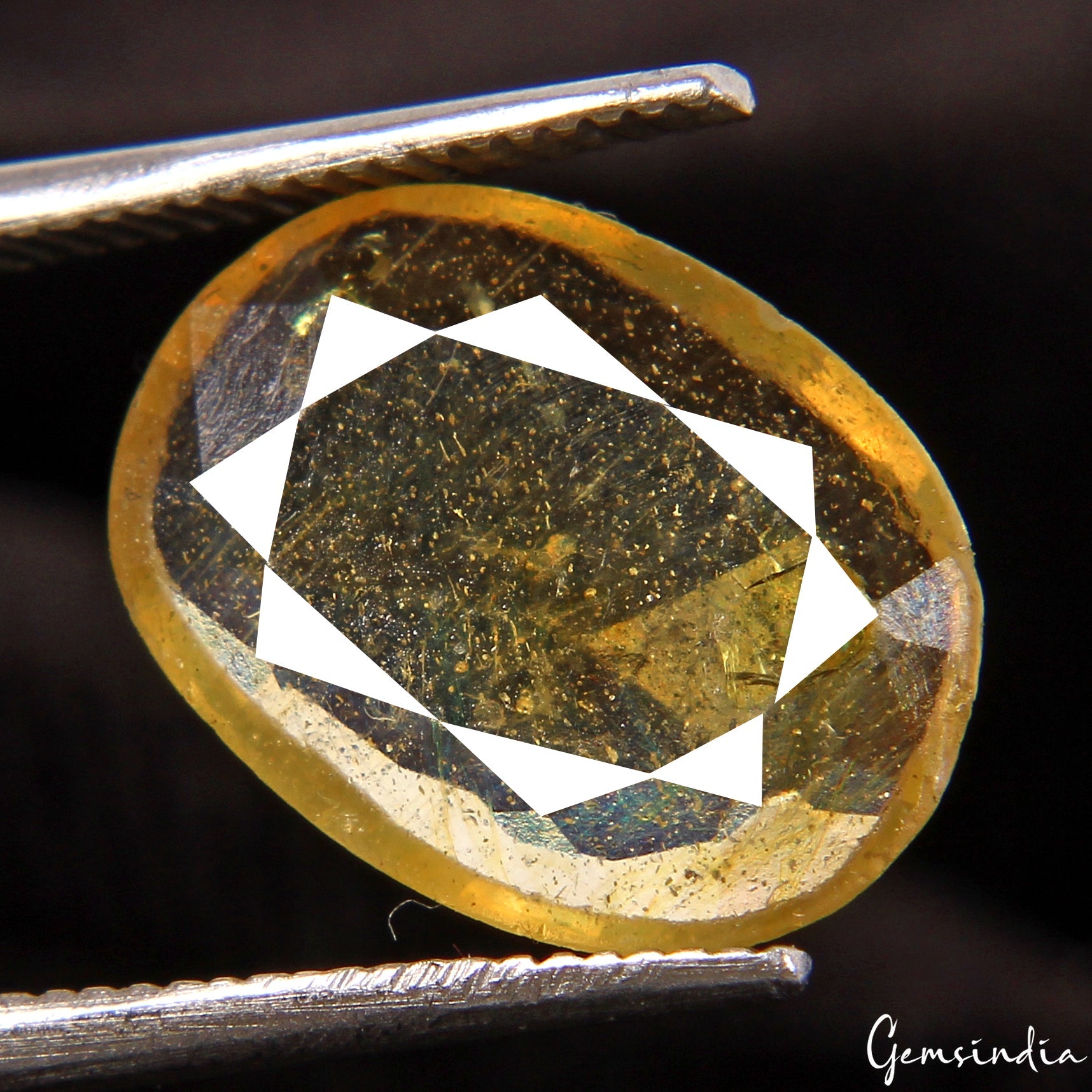 3.10 Cts Natural Ceylon Sapphire Yellow Oval Cut Untreated Certified Gemstone