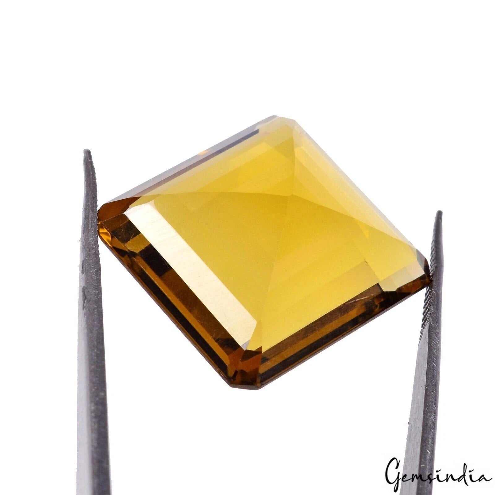 33 Cts Natural Unheated Brazilian Brown Citrine Octagon Cut Loose Gem For Ring