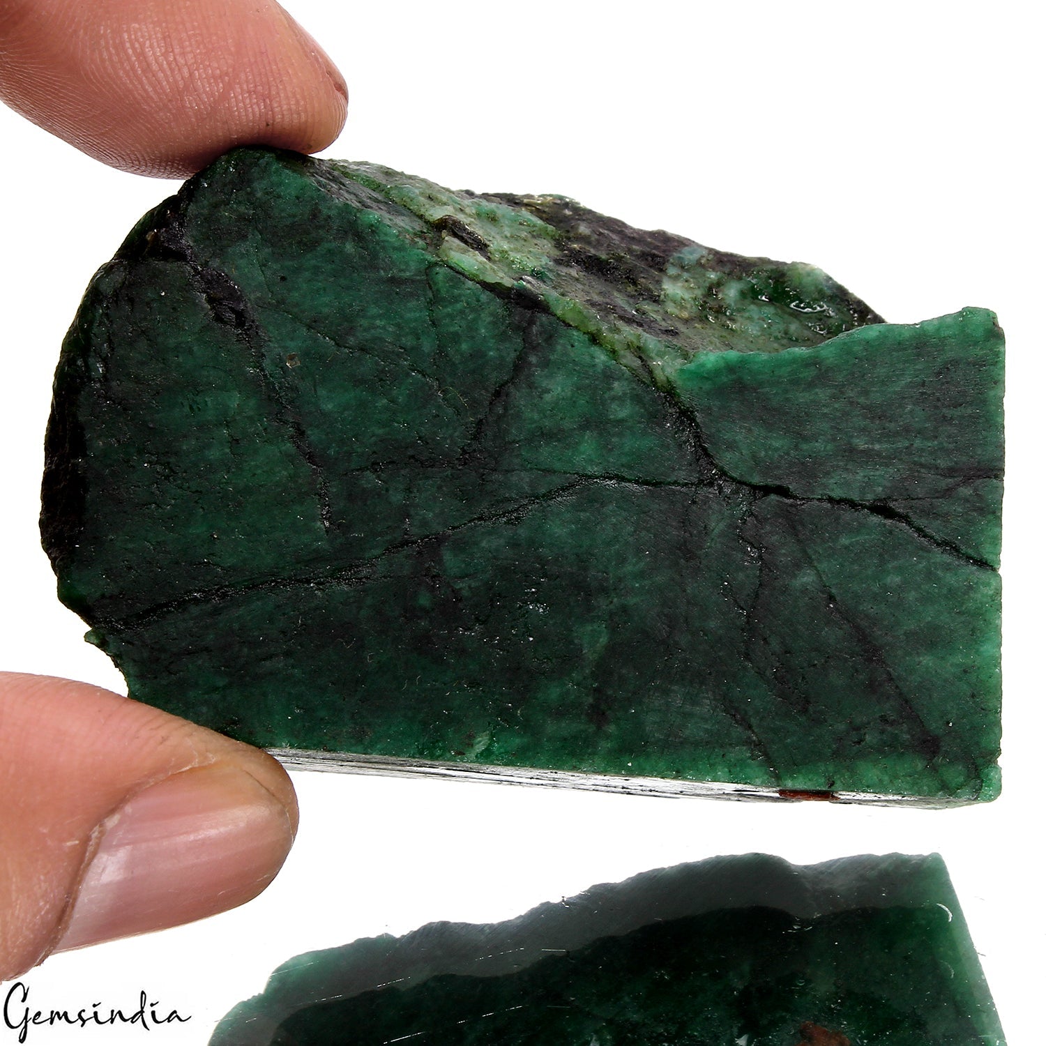 460 Ct Natural Green Rock Mineral Crystal Healing Emerald Uncut Raw Rough Gems