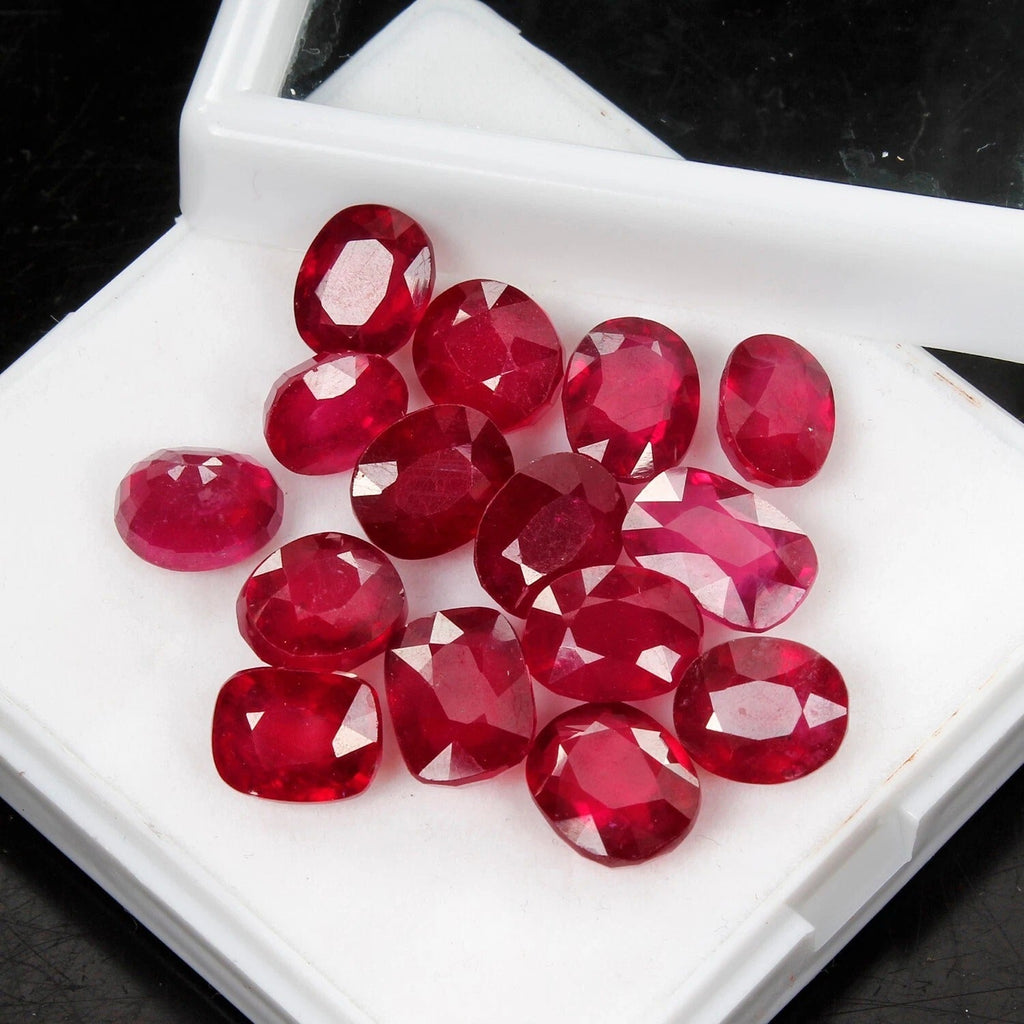79.30 Ct Mozambiqe IGL&I Certified Red Ruby Flawless Lot Mix Cut Loose Gems excl