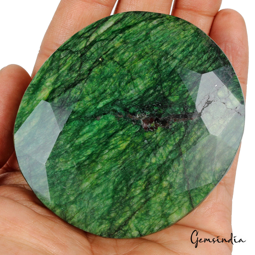 1200 Cts Natural Brazilian Green Emerald Oval Faceted Huge Earth mined Loose Gem