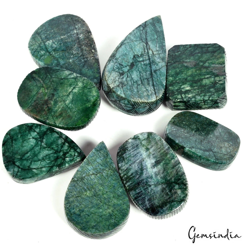 3.2Kg Natural Brazilian Green Emerald Mix Cut Carving Masterpiece Wholesale Gems