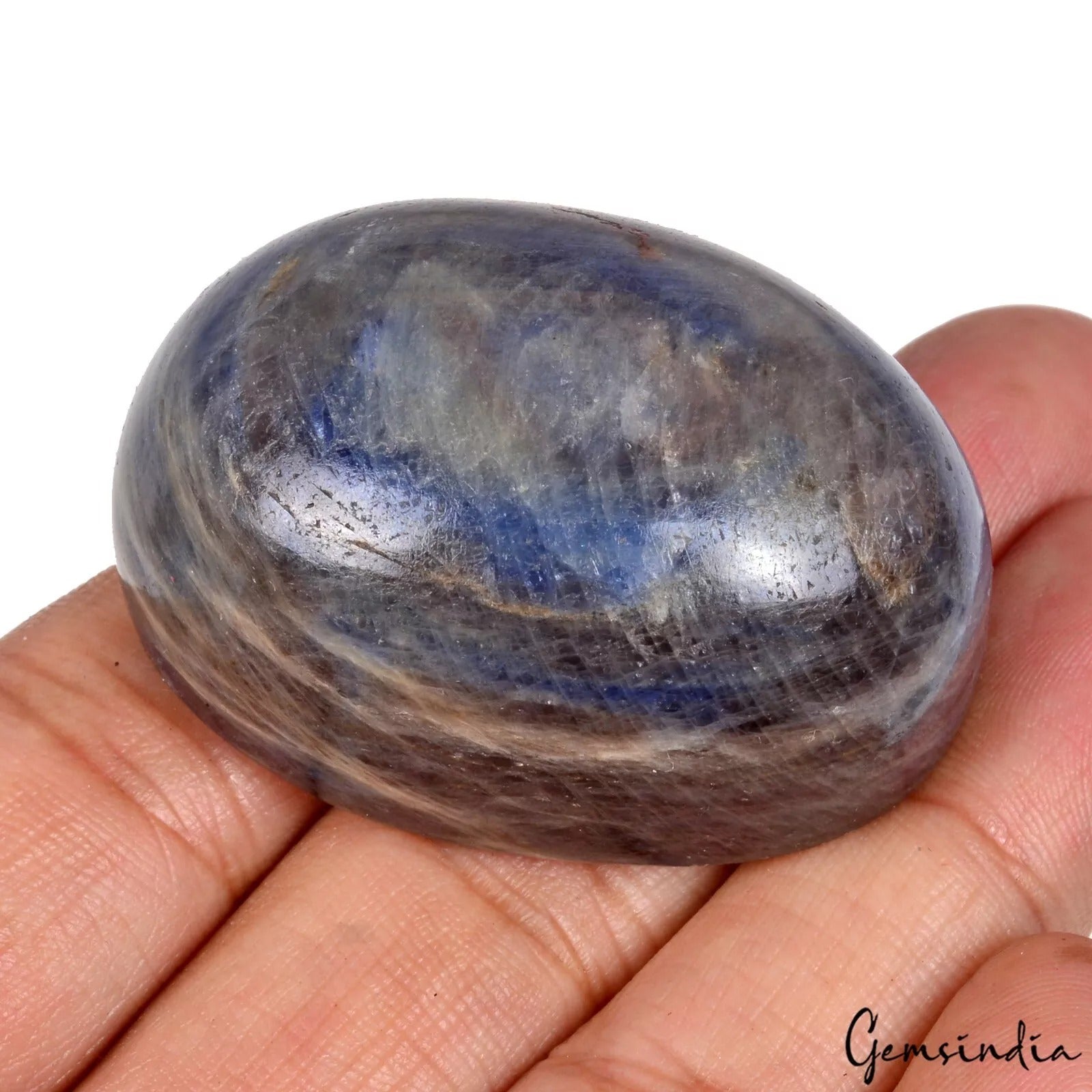 445 Ct Natural Untreated Blue Sapphire Oval Cab Earth Mined Certified Gemstone