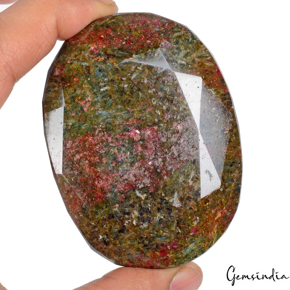 1750 Cts Natural Ruby in Kyanite Oval Faceted Cut Untreated Huge Size Gemstone