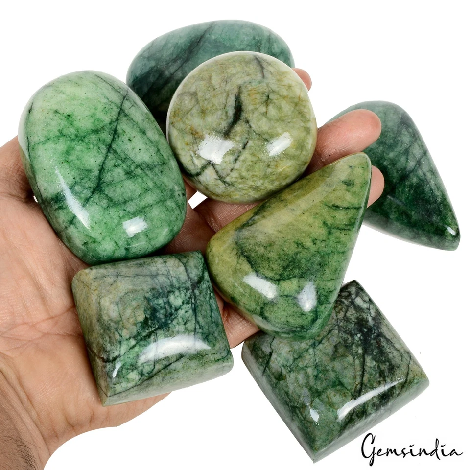 6630 Ct Natural Brazilian Green Emerald Huge Size Mix Cab Earth Mined Gemstones