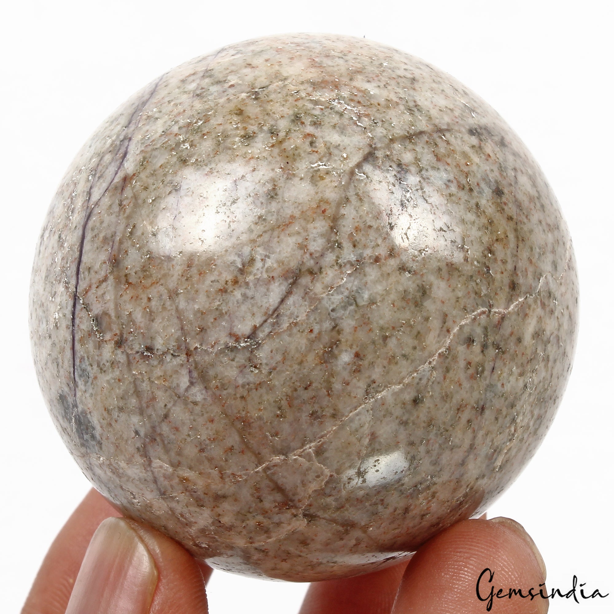 Calcite Sphere, Untreated — 55mm, 1220 Ct, Madagascar