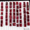 490 Ct/58 Pcs Natural Red Ruby Baguette Cut Loose 11-16mm Gemstones For Jewelry