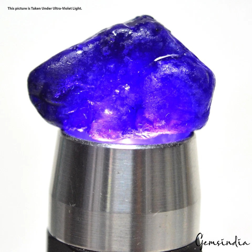 82.40 Cts Natural Ceylon Sapphire Rough Vibrant Blue Stunning Loose Gemstone
