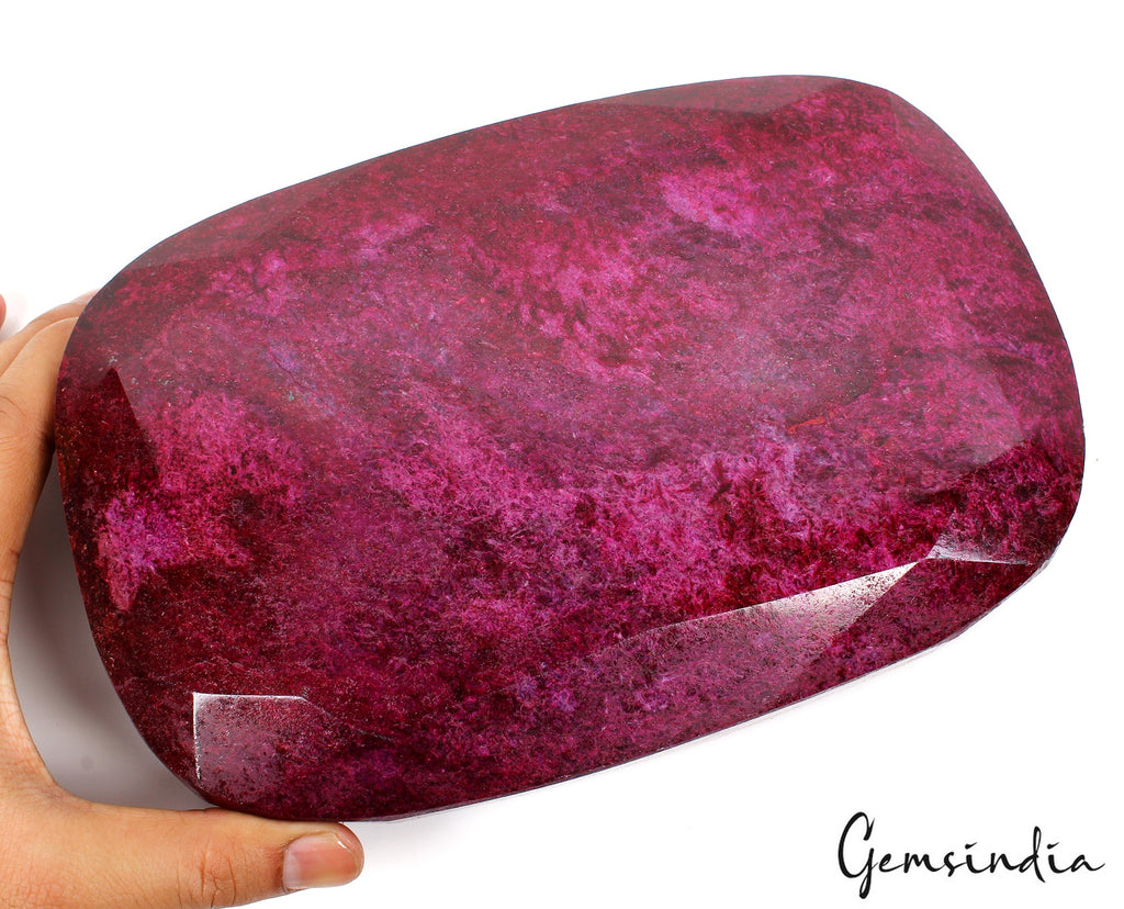 5.7 Kilo Natural Red Ruby Oval Faceted Cut Earth mined Huge Madagascar Gemstone