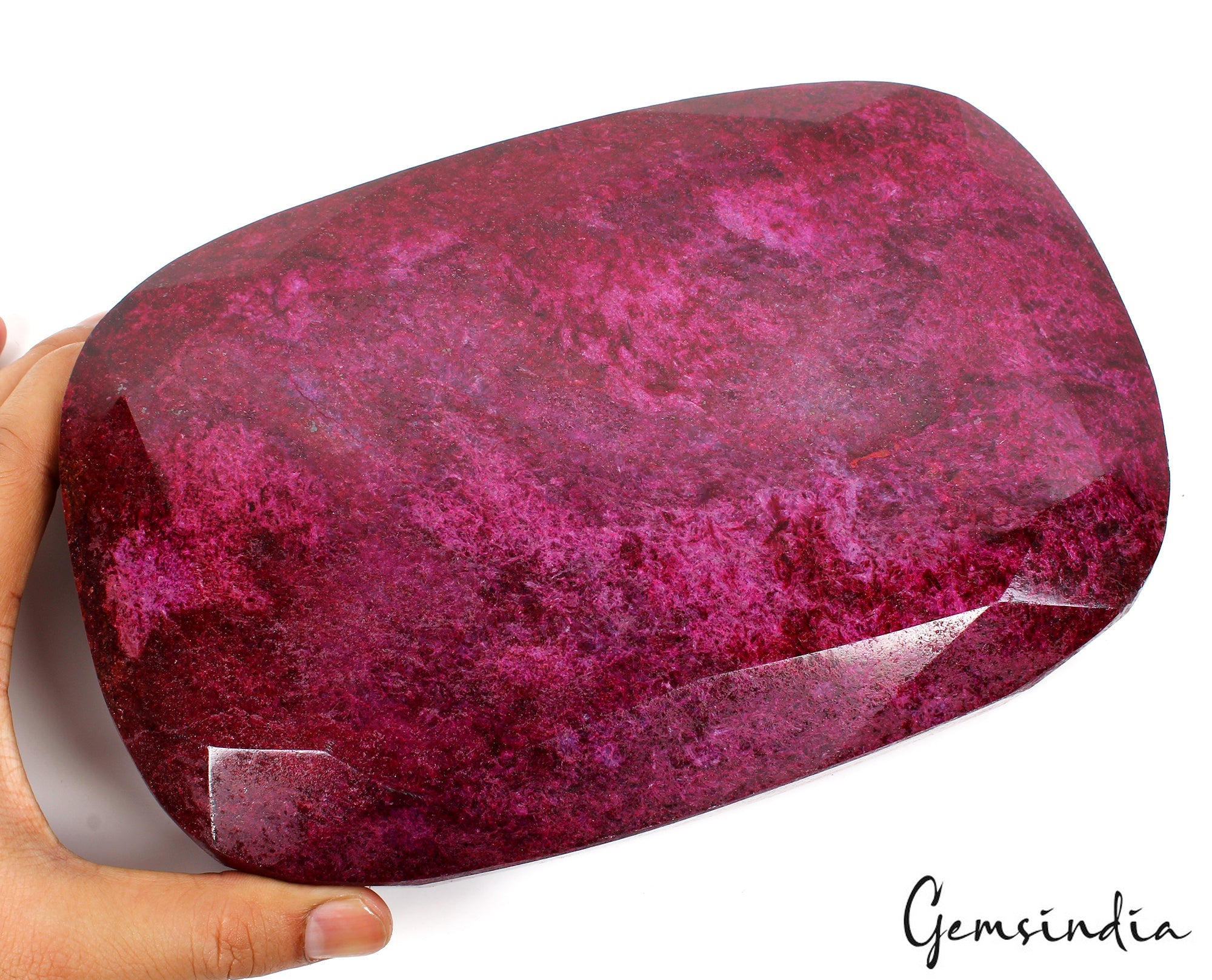 5.7 Kilo Natural Red Ruby Oval Faceted Cut Earth mined Huge Madagascar Gemstone