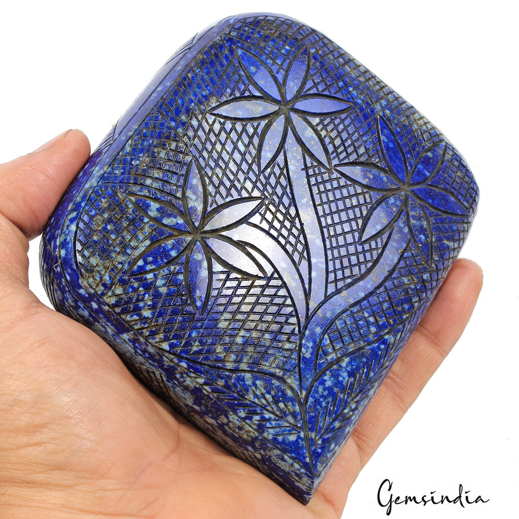 4100 Ct Natural Blue Lapis Lazuli Carving Earth Mined Museum Size Loose Gemstone