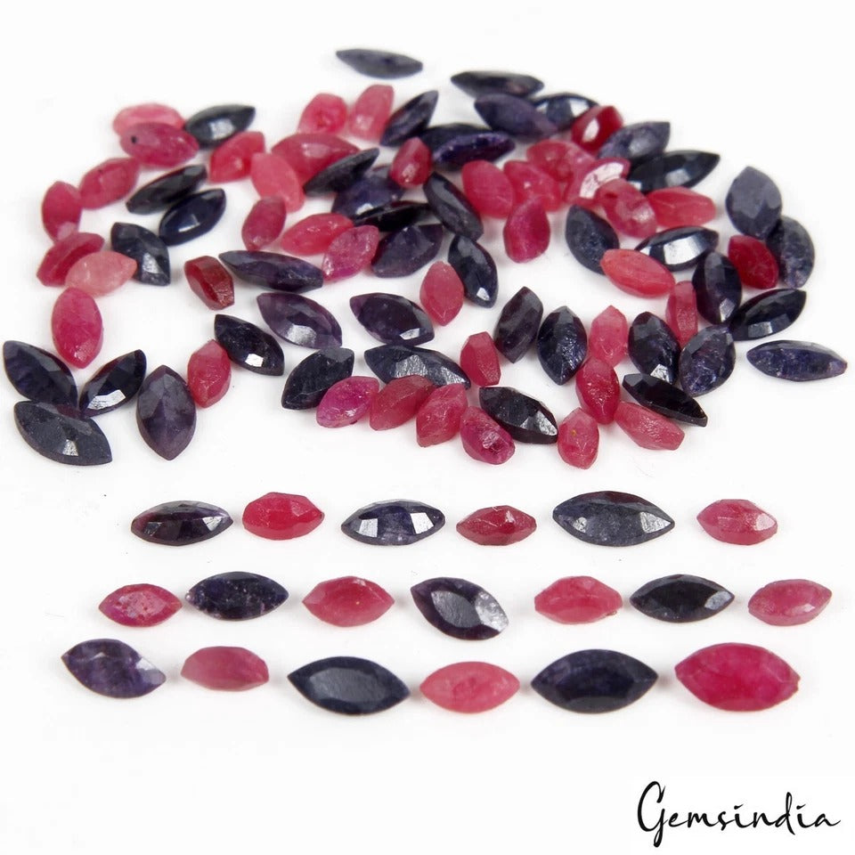 Ruby Loose Gemstone, Red — 3mm to 5mm, 11.40 Ct, Madagascar