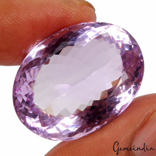 Amethyst Loose Gemstone, Untreated, Purple — 26x19x13 mm, 43.50 Ct, Brazil