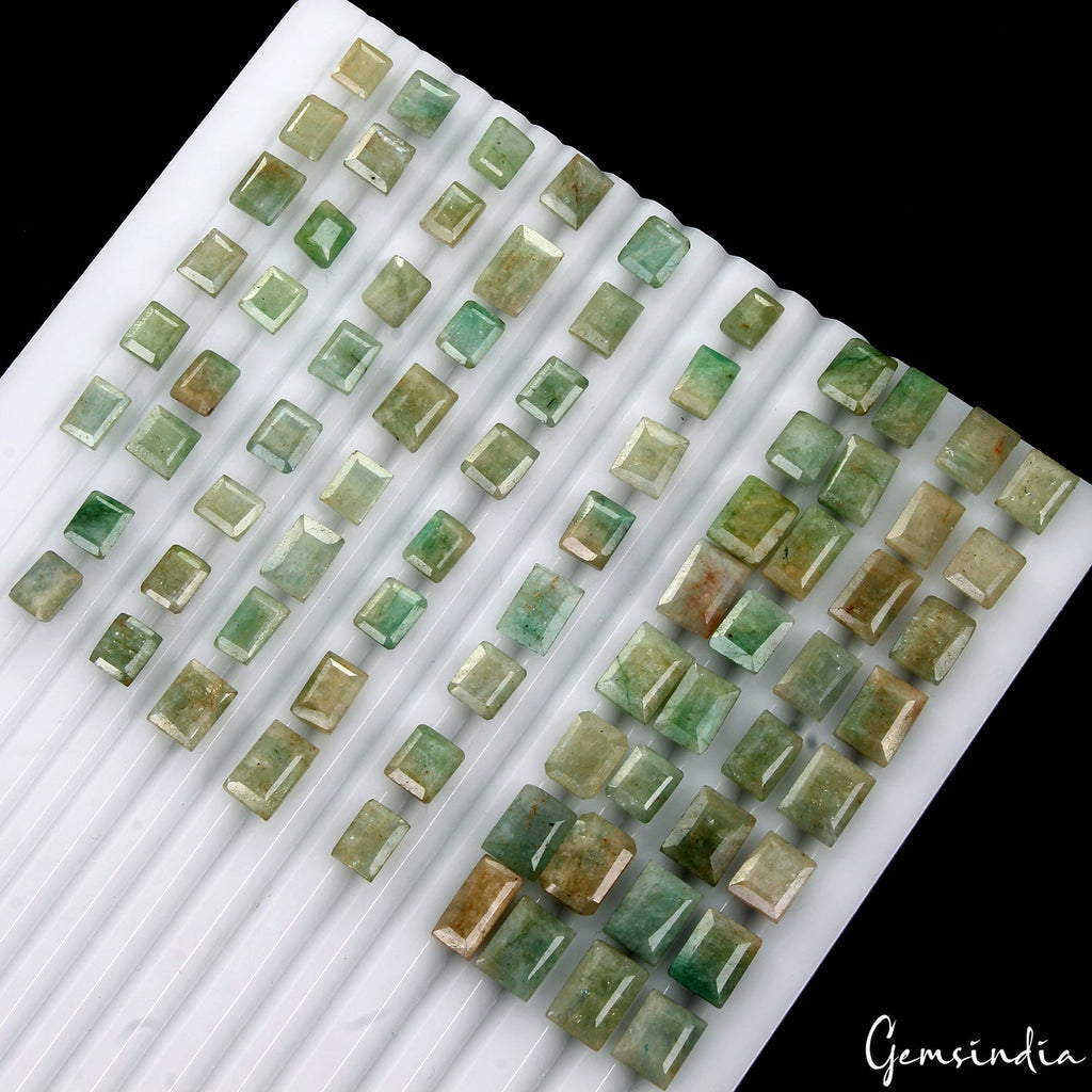 78 Pcs Natural Green Emerald From Brazil Mix Cut Loose 7-10mm Gemstones Lot