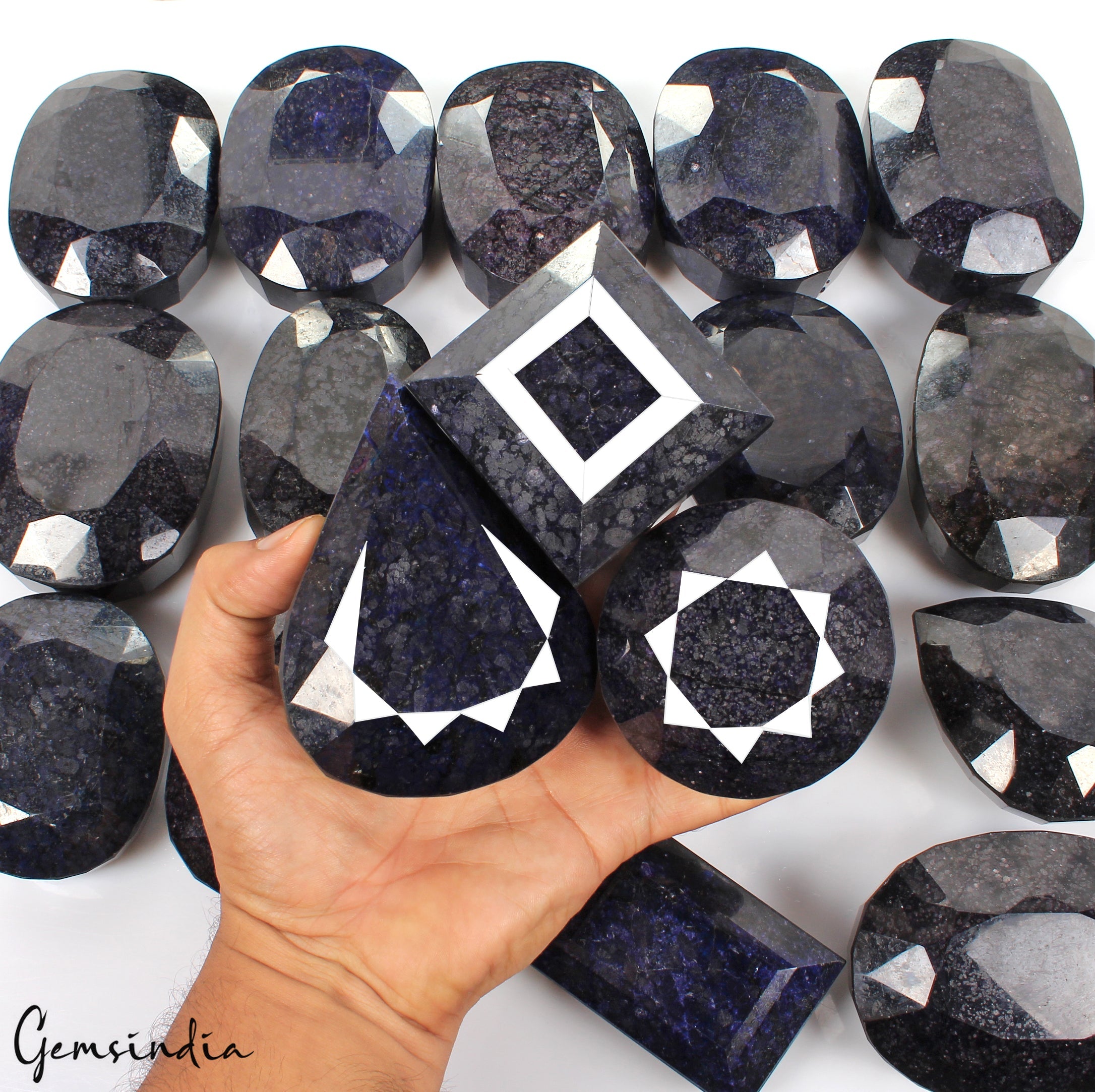 10 Kilo Natural Blue Sapphire Mix Shape Museum Size Loose Gemstones 81-101mm