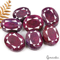 Natural Red Ruby 7500 Ct Oval Cut Loose Earth mined Gemstone from Madagascar 7Pc