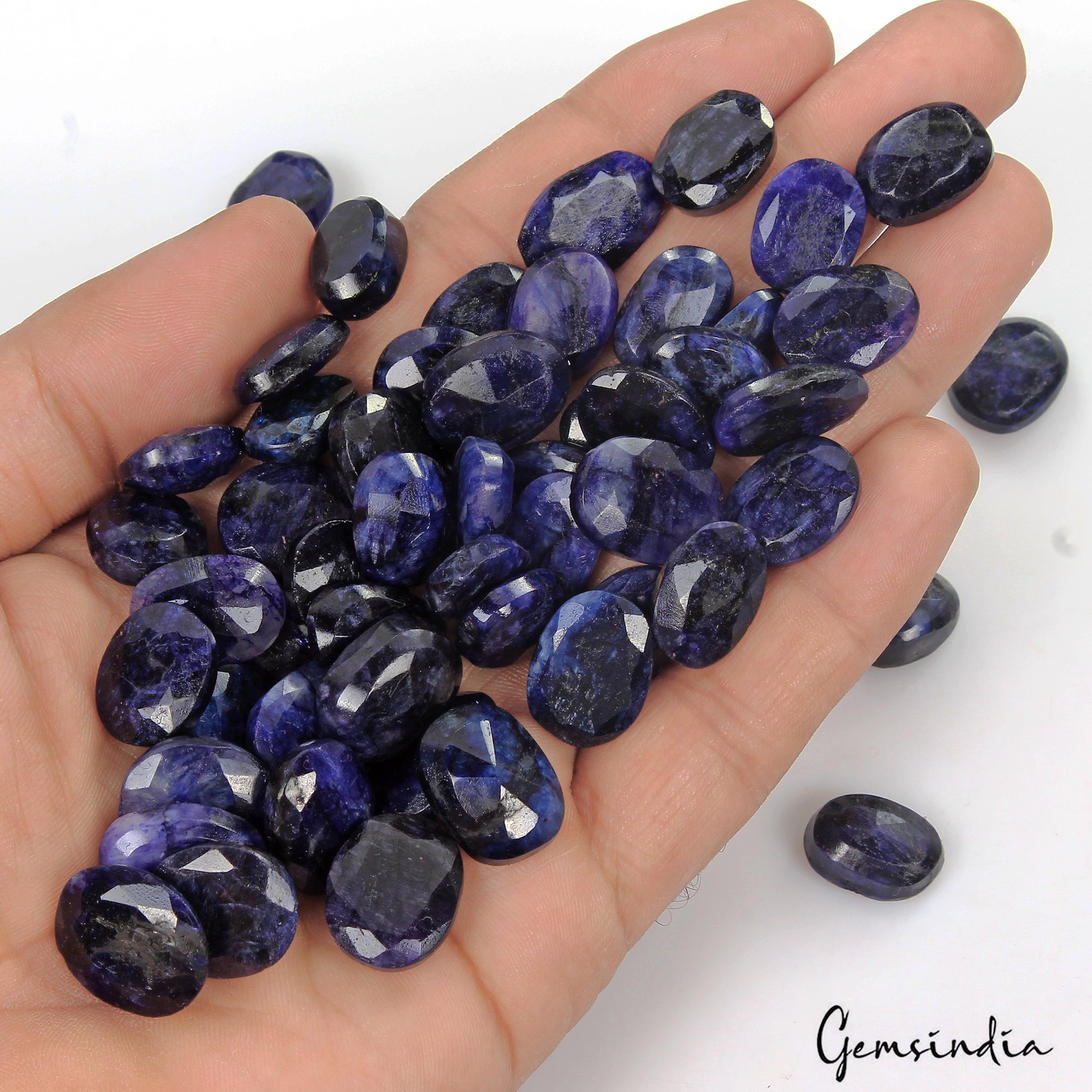 550 Cts/54 Pcs Natural Blue USA Beryl Oval Faceted Cut Loose Gems Lot Jewelry